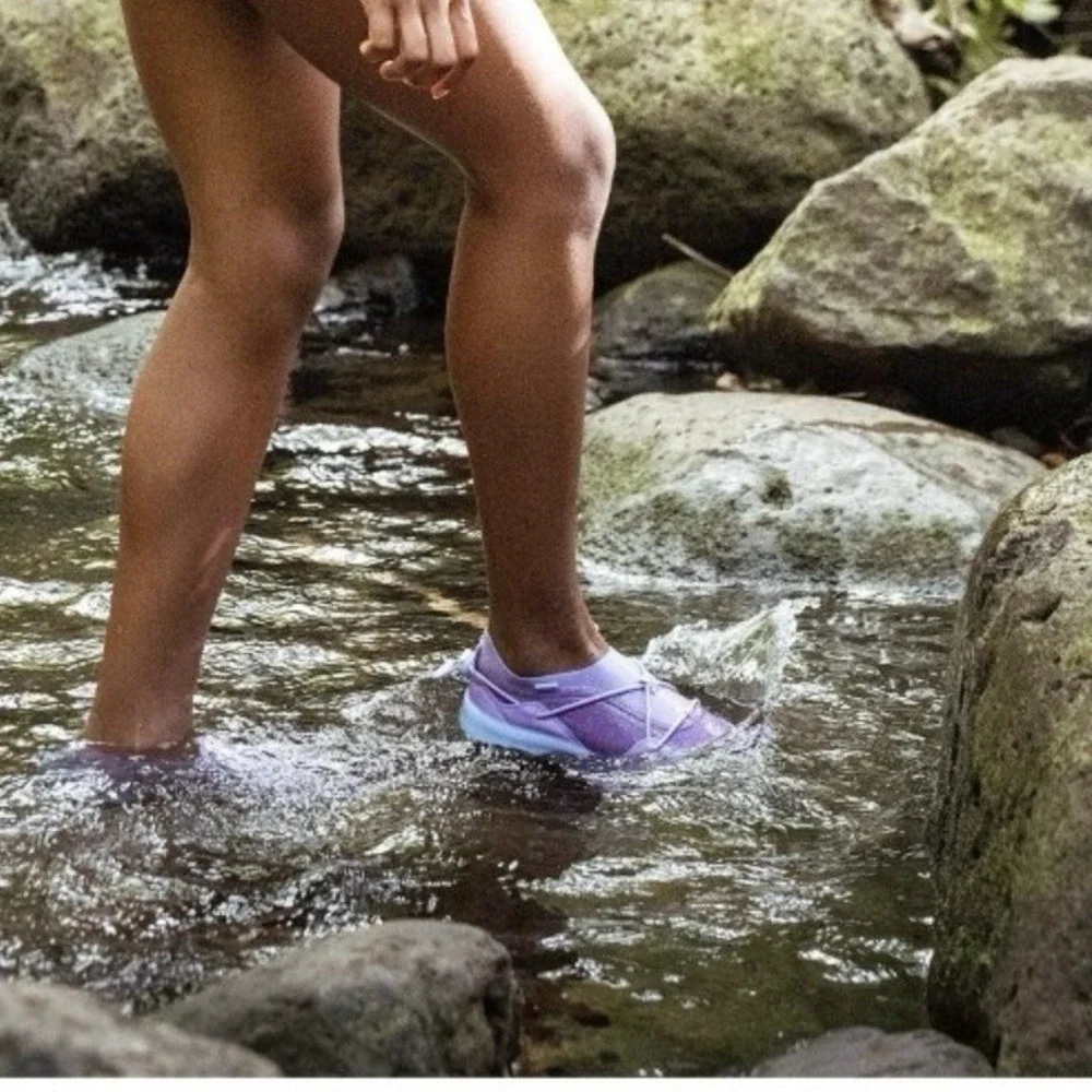 Speedo Junior Aqua Trek Purple Lavender Water Shoes Kids Size 2-3 Medium‎ NEW